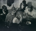 Giocatori, 1928-29, olio, ubicazione ignota, esposta alla Mostra Internazionale di Barcellona 1929